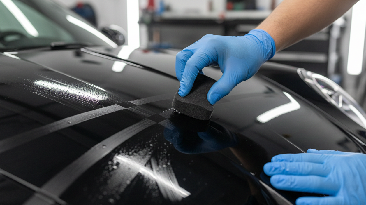 Car detailing foam wash process