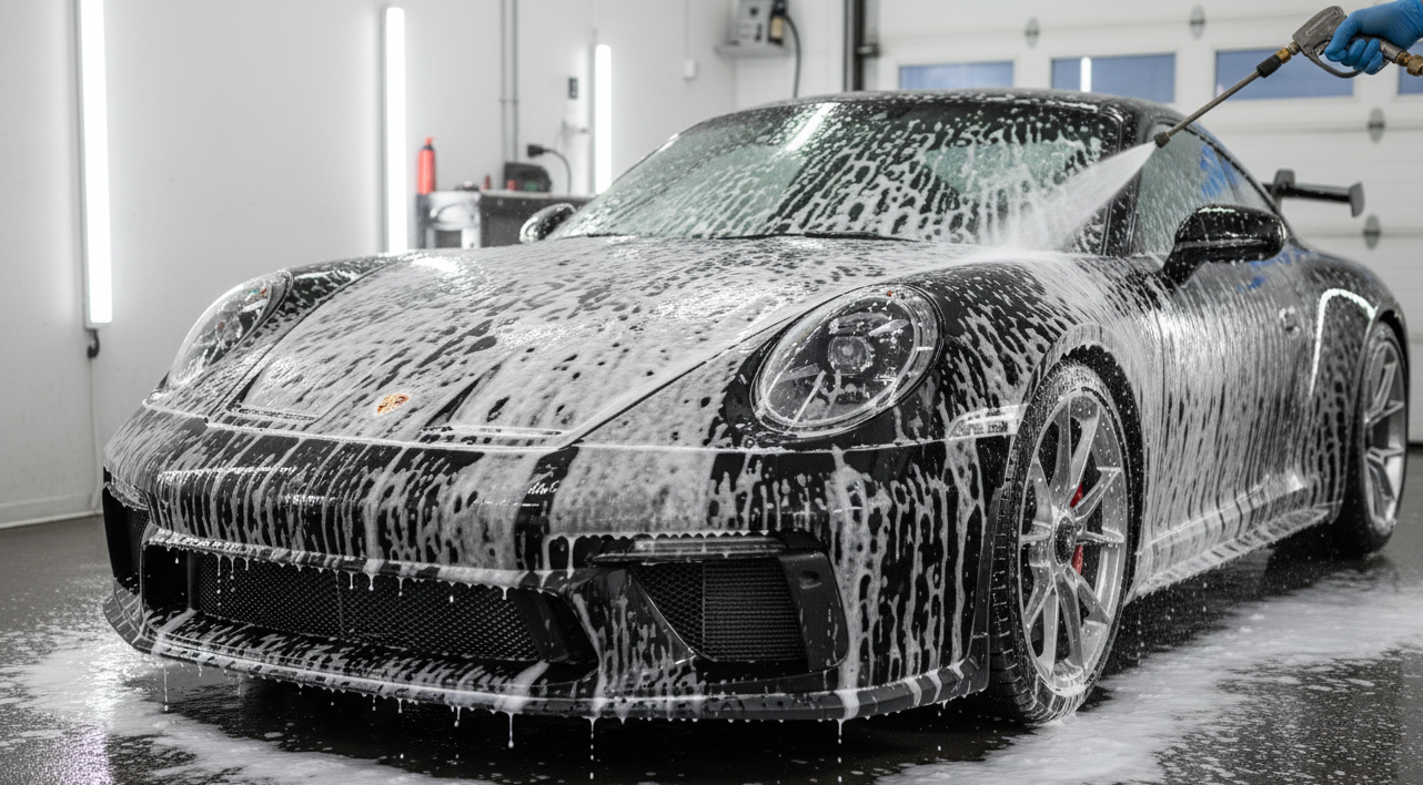 Clean premium car interior after detailing