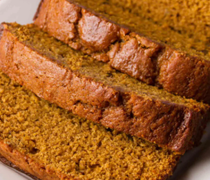 Pumpkin bread with Greek Yogurt
